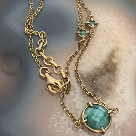 Gold aventurine necklace healing stone - Picture 3 of 8